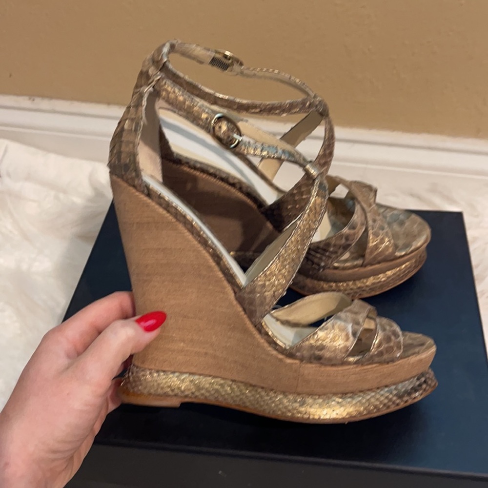 Alexandre Birman Genuine Python Platform Sandals 6 - image 2